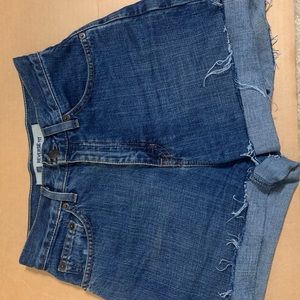 vintage high rise blue jean shorts